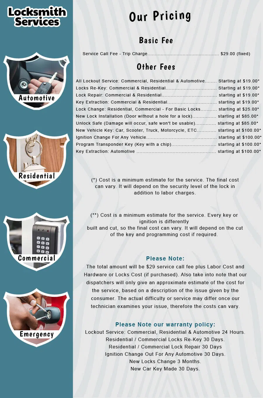 Metro Master Locksmith Longmeadow, MA 413-274-2809